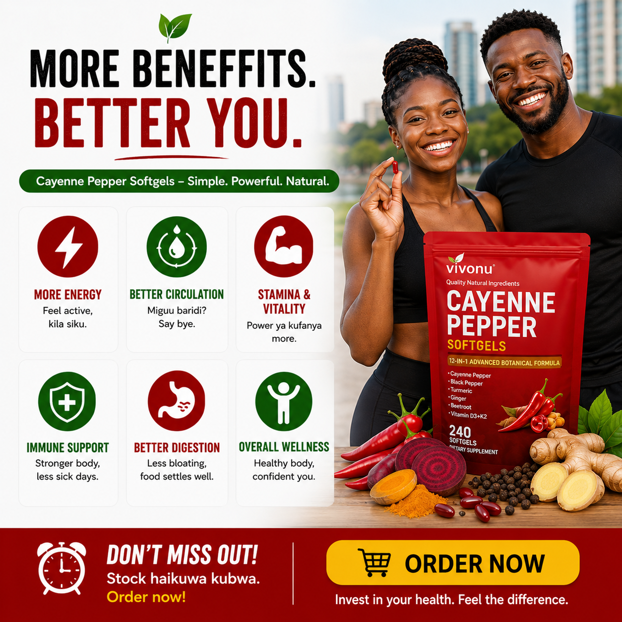 Cayenne Pepper Softgels - 100% Natural