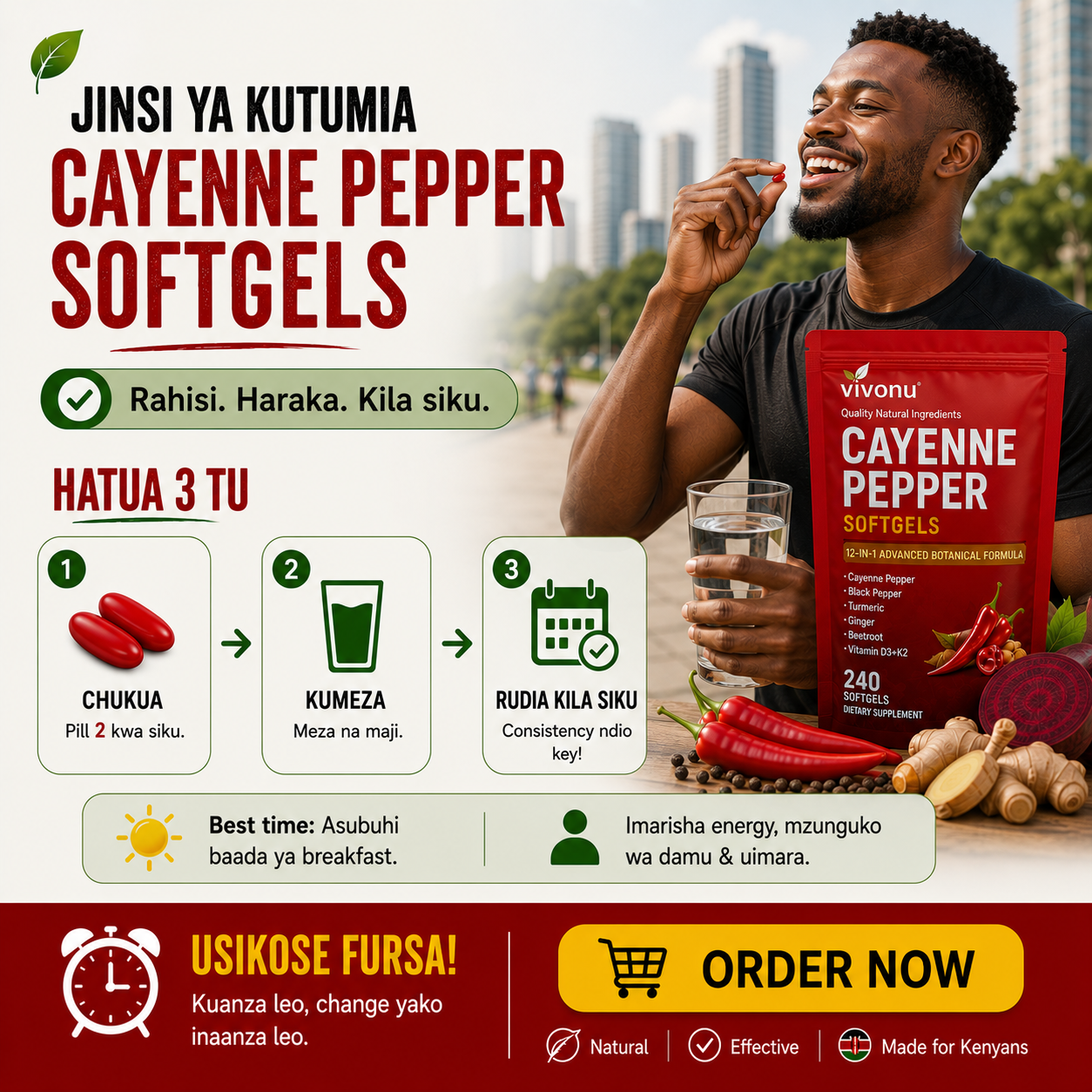 Cayenne Pepper Softgels - 100% Natural