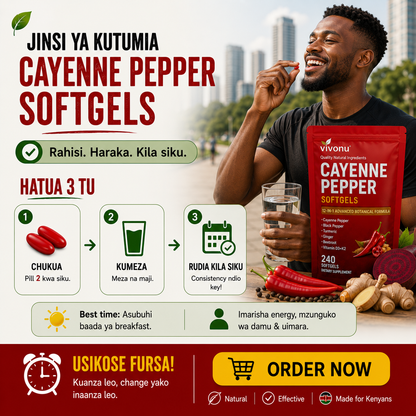 Cayenne Pepper Softgels - 100% Natural