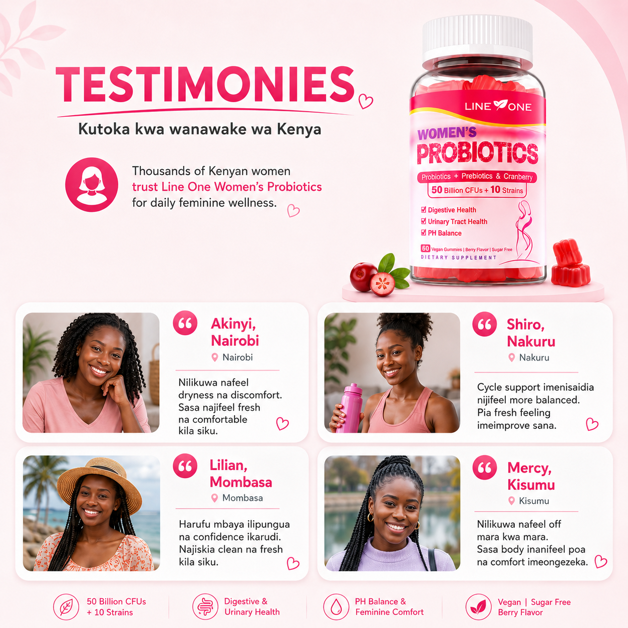 Female Probiotic Gummies - 100% Safe